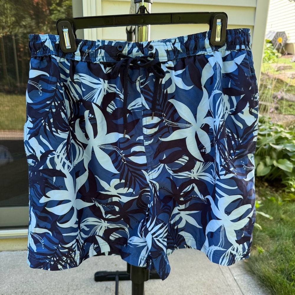 nd N Sun Men's Floral Print Drawstring Swim Shorts in